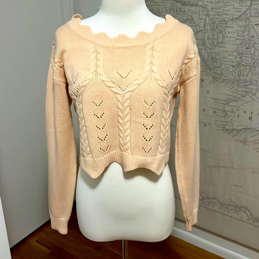 Knitted crop top